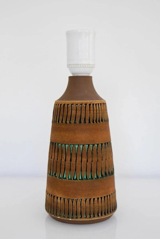 Image 1 of Mid-century modern Scandinavian pottery table lamp by Anagrius, 1970s