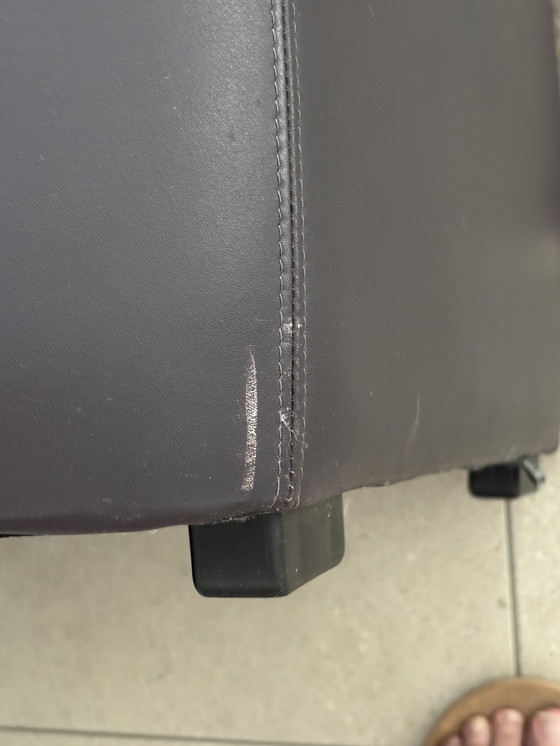 Image 1 of Leolux Fiabo armchair eggplant color