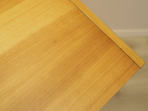 Danish pine veneer chest of drawers with six drawers, 1970s, Wood, Yellow (photo 8 of 11)