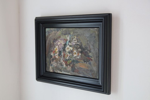 Pintura al óleo expresionista de Sirio Salimbeni