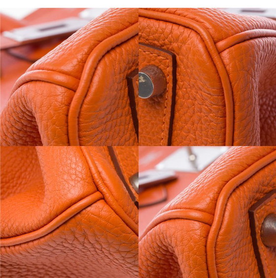 Image 1 of Zak HERMES Birkin 30 en Cuir Oranje - 103365