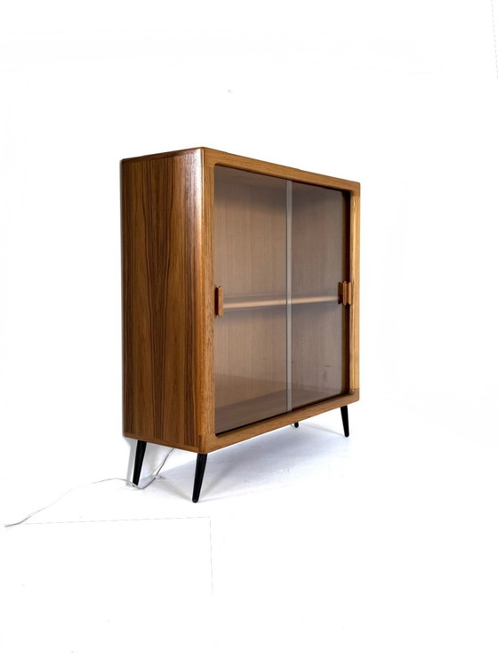 Image 1 of Vintage teak display cabinet, Dyrlund '80