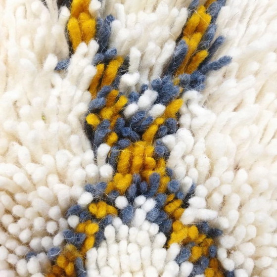 Image 1 of Beni Ouarain Teppich mit Berber-Rautenmuster / Beni Ouarain Teppich – Traditionelles Berber-Rautenmuster (192×140 cm)