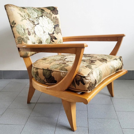 Image 1 of Vintage fauteuil uit de jaren 50, model SK40 of SK250, ontworpen door Etienne-Henri Martin voor Steiner.
