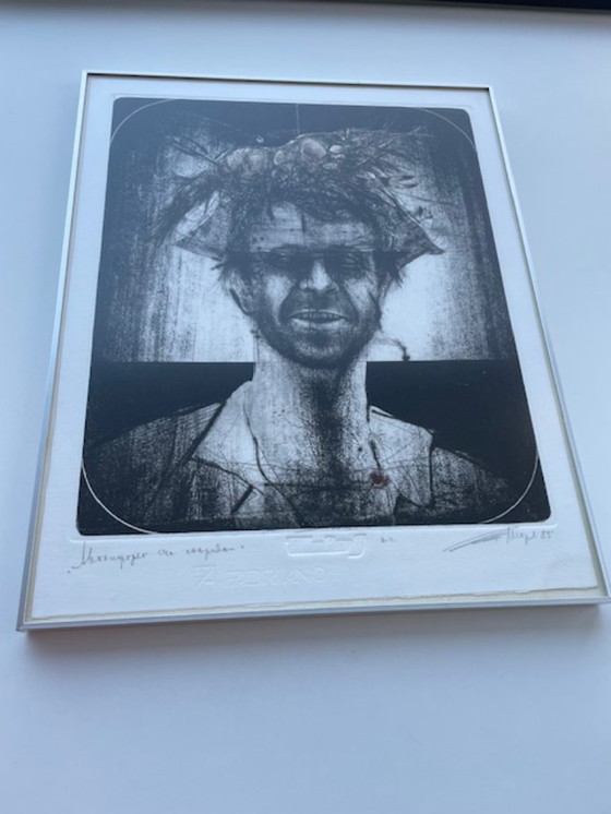 Image 1 of Grafik Todor Petroff - Selbstporträt (1983)