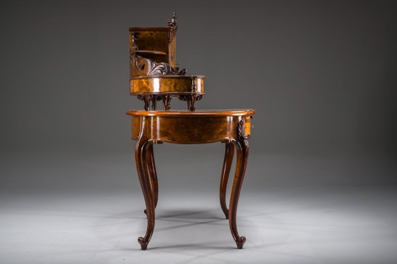 Escritorio Tocador Antiguo Louis Philippe de Nogal, 1860 – Wood (photo 27 of 28)