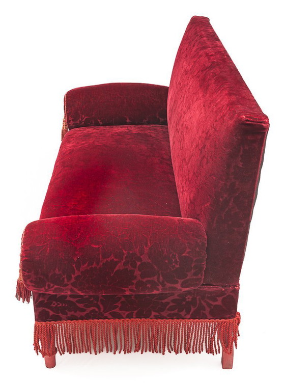 Image 1 of Sofá alsaciano rojo