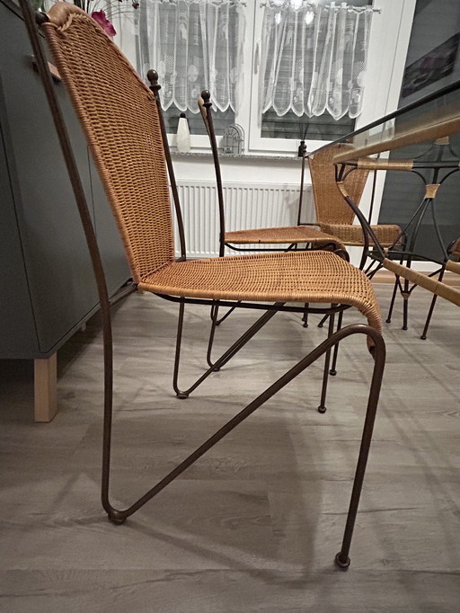 Frederic Weinberg table & chairs from the 60s