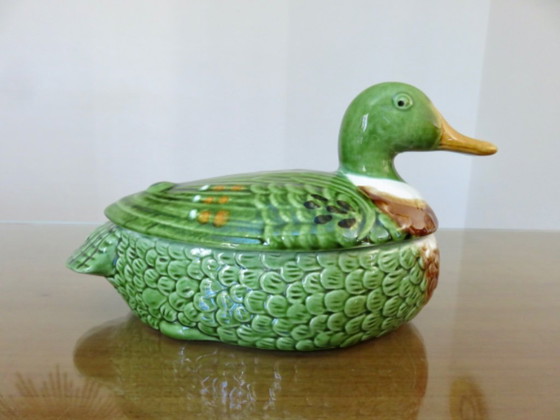 Image 1 of Terrine in "duck" barbotine by Michel Caugant, Portugal, 1950s-60s