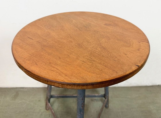 Image 1 of Sgabello da officina industriale grigio, anni '60