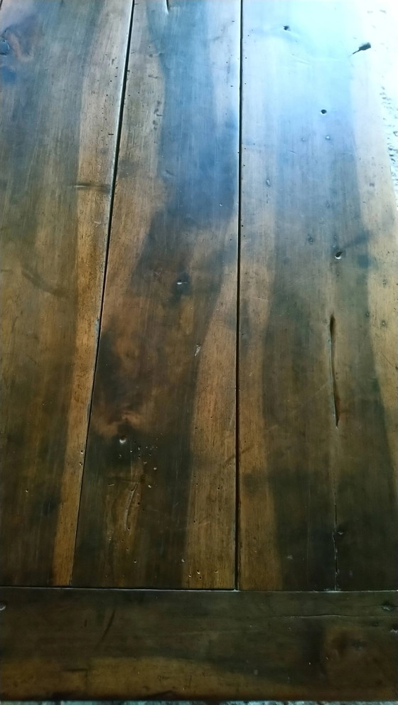 Bresse boerderijtafel in walnoot – Eettafels, Vintage (photo 8 of 16)