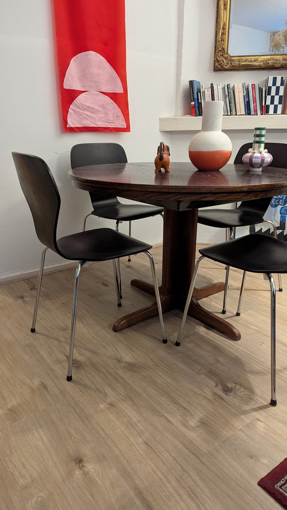 Image 1 of Set of 4 Phoenix Dining Chairs – Denmark 1980s Deens Stoelen