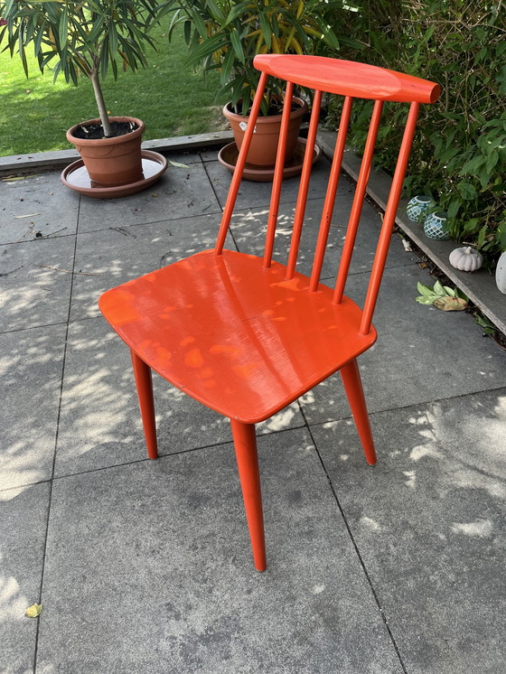 Image 1 of Folke Palsson Silla danesa de mediados de siglo J 77 de FDB Mobler