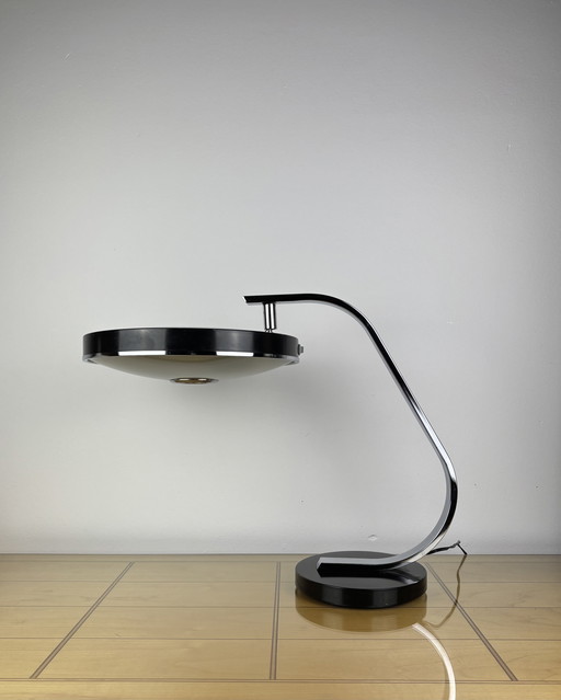 Brutalist Fase 520C Table Lamp by Luis Pérez de la Oliva 1960s-1970s Desktop Lamp Mid-Century Space Age Industrial Design Spain