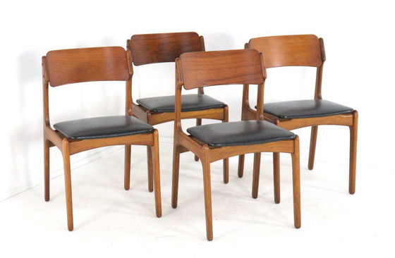 Image 1 of Set van 4 stoelen in de stijl van Erik Buch model 49 vintage