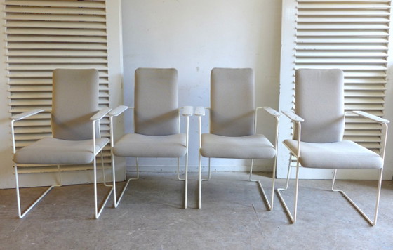 Image 1 of Set of 4 retro vintage dining chairs designed by Hennie de Jong