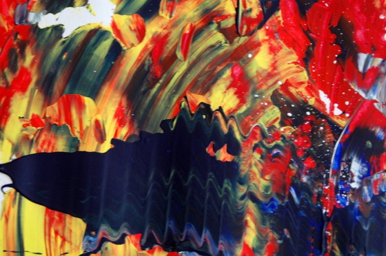 Image 1 of CB.Abstract op papier 24/25 tweeluik kunstwerk