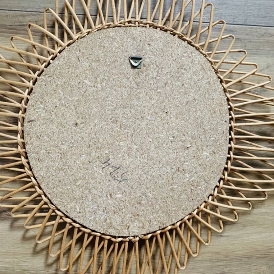 Image 1 of Vintage wicker mirror