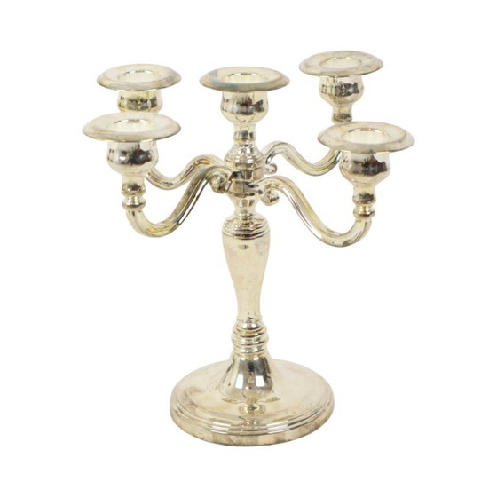 Image 1 of Portavelas antiguo chapado en plata