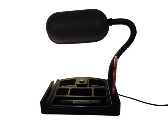Image 1 of Bureaulamp - organizer - metaal - kunststof - 80's 