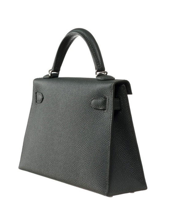 Image 1 of Sac HERMES Kelly Mini en Cuir Vert - 103497