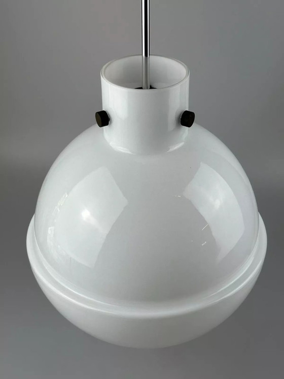 Image 1 of Lampada da soffitto XL anni &#39;60 e &#39;70, lampada a sfera Glashütte Limburg Germania Glass Design