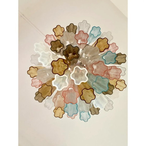 Image 1 of Lustre Spoutnik Contemporain Moderne "Tronco" en Verre de Murano Style Venini