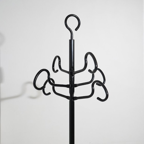Appendiabiti “Servomanto” di Achille Castiglioni per Zanotta, anni '80, Metallo, Plastica, Nero, 1980 (foto 8 di 15)