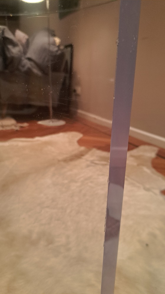 Image 1 of Table en verre vintage de style Jacques Dumond