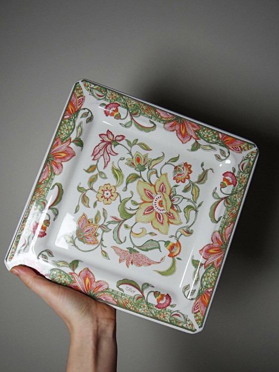 Image 1 of Set di 4 piatti/vassoi Tiffany Boutique, in ceramica italiana vintage.