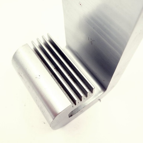 Image 1 of Pot à crayons et à lettres moderniste vintage en aluminium par Pierre Vandel, années 1970