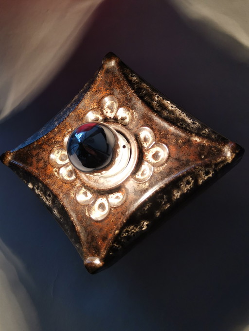 1 of 9 Space Age Fat Lava Ceramic Wall Lamps