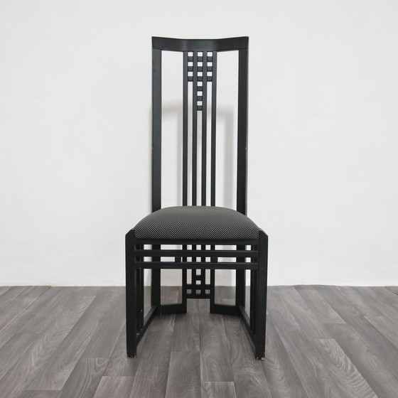 Image 1 of Giorgetti Tris Holzthronstühle, modernes Design der 1970er Jahre