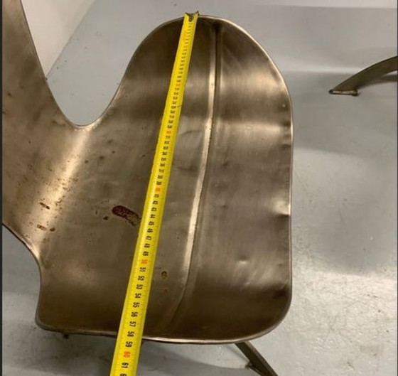 Image 1 of 2 sedie dal design in acciaio super cool