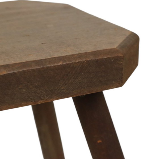 Image 1 of Alter rustikaler Hocker Brutalismus