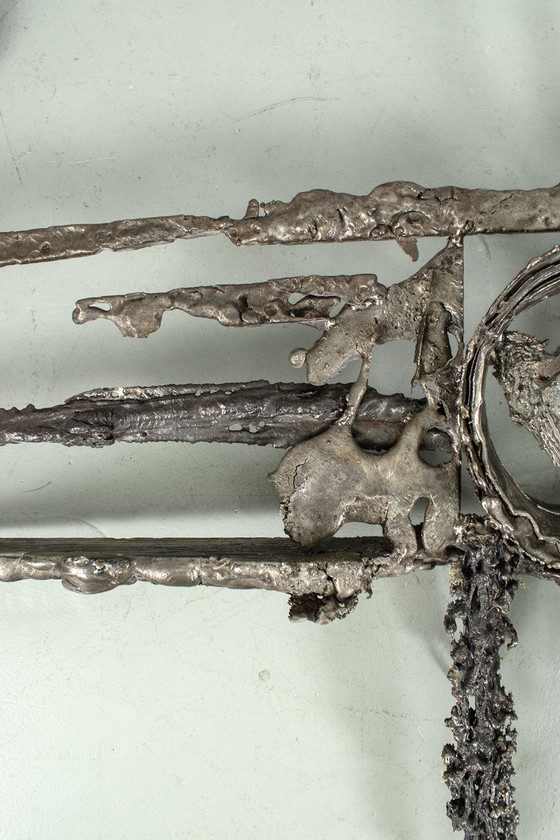 Image 1 of Brutalist wall sculpture