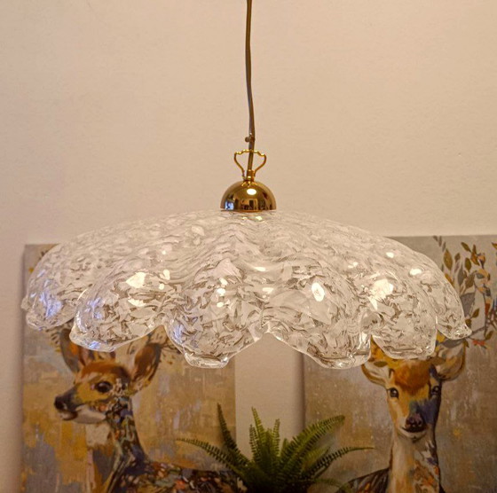 Image 1 of MURANO Elegante hanglamp met verstelbare hoogte - merk Sylcom uit de jaren 90 - handgemaakt - gemaakt in Italië / NIEUW