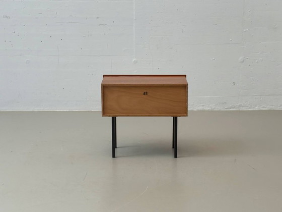 Image 1 of Mid-century bedside table with two drawers, 1950s