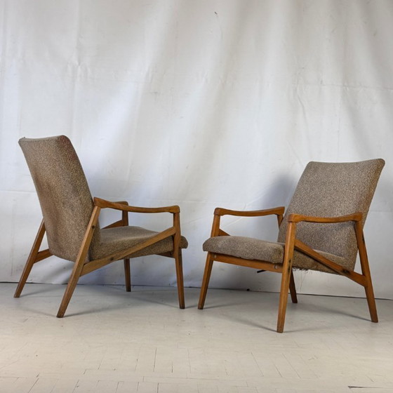 Image 1 of Pair of Jirí Jiroutek Armchairs for Jitona, 1960s