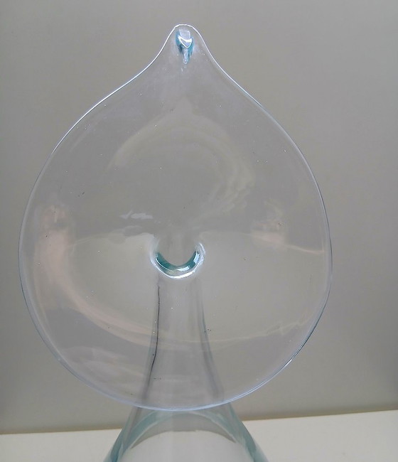 Beautiful hand-blown glass design vase by Gerardo Cardinale, Transparent (photo 3 of 8)