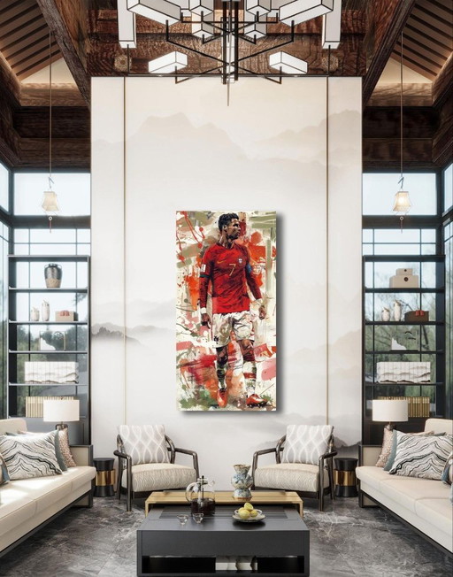 Alberto RICARDO - Cristiano Ronaldo 2 - Künstlerleinwand