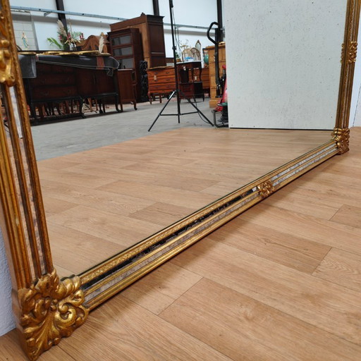 Vintage Hollywood Regency DeKnudt Spiegel Schouwspiegel XXL