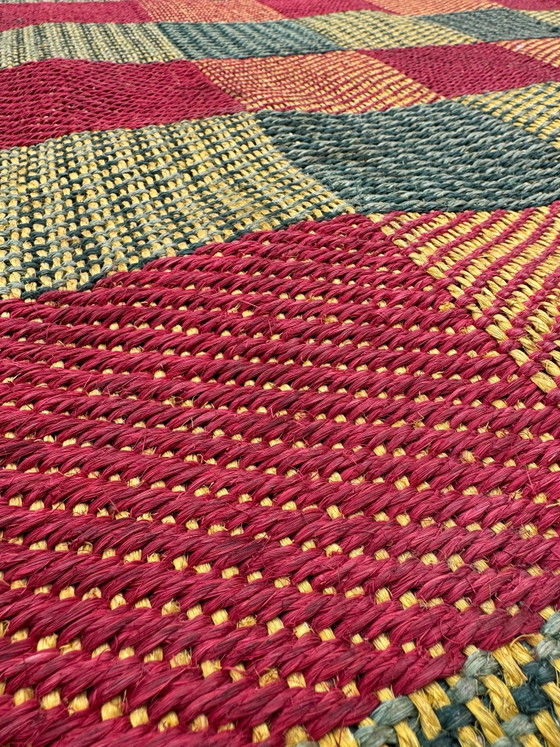 Grande Tappeto Kilim Scandinavo in Juta anni '60, Tappeti, Tessile, Multicolore (foto 3 di 15)