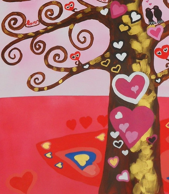 Image 1 of The love tree (handgeschilderd)