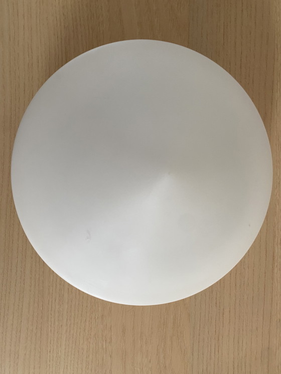 Image 1 of Minimalist Dutch mid-century glass recessed/ceiling lamp by Steinhauer Apeldoorn, 1980s.