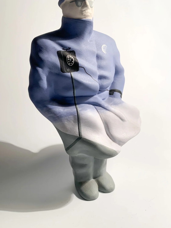 Sculpture figurative en céramique par L'Aquilone, 1984 (photo 8 of 9)