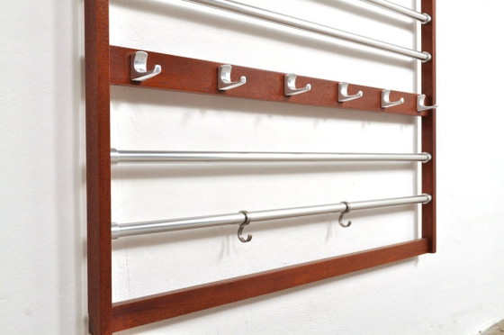 Image 1 of Large vintage wall coat rack from the 1960s