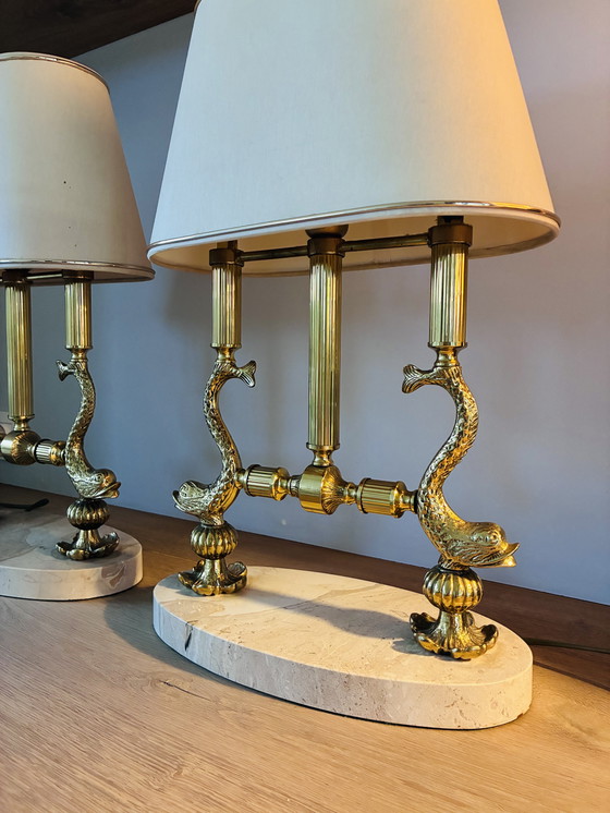 Image 1 of Set Hollywood Regency Tischlampen 