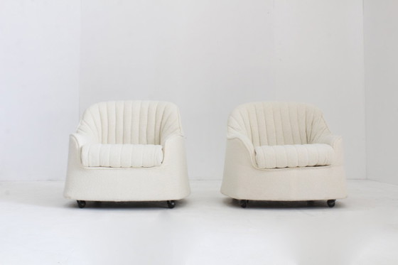 Image 1 of Set vintage Cassina Ciprea fauteuils Tobia Scarpa