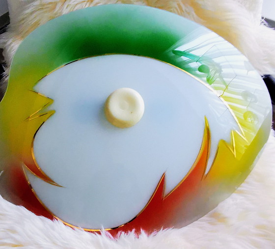 Image 1 of 1960er Jahre Deckenlampe, Glas